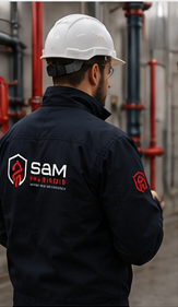 Sam, expert SSIAP 3, en intervention sur site industriel