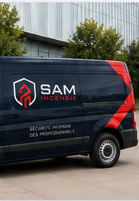 Véhicule Sam Incendie sur intervention